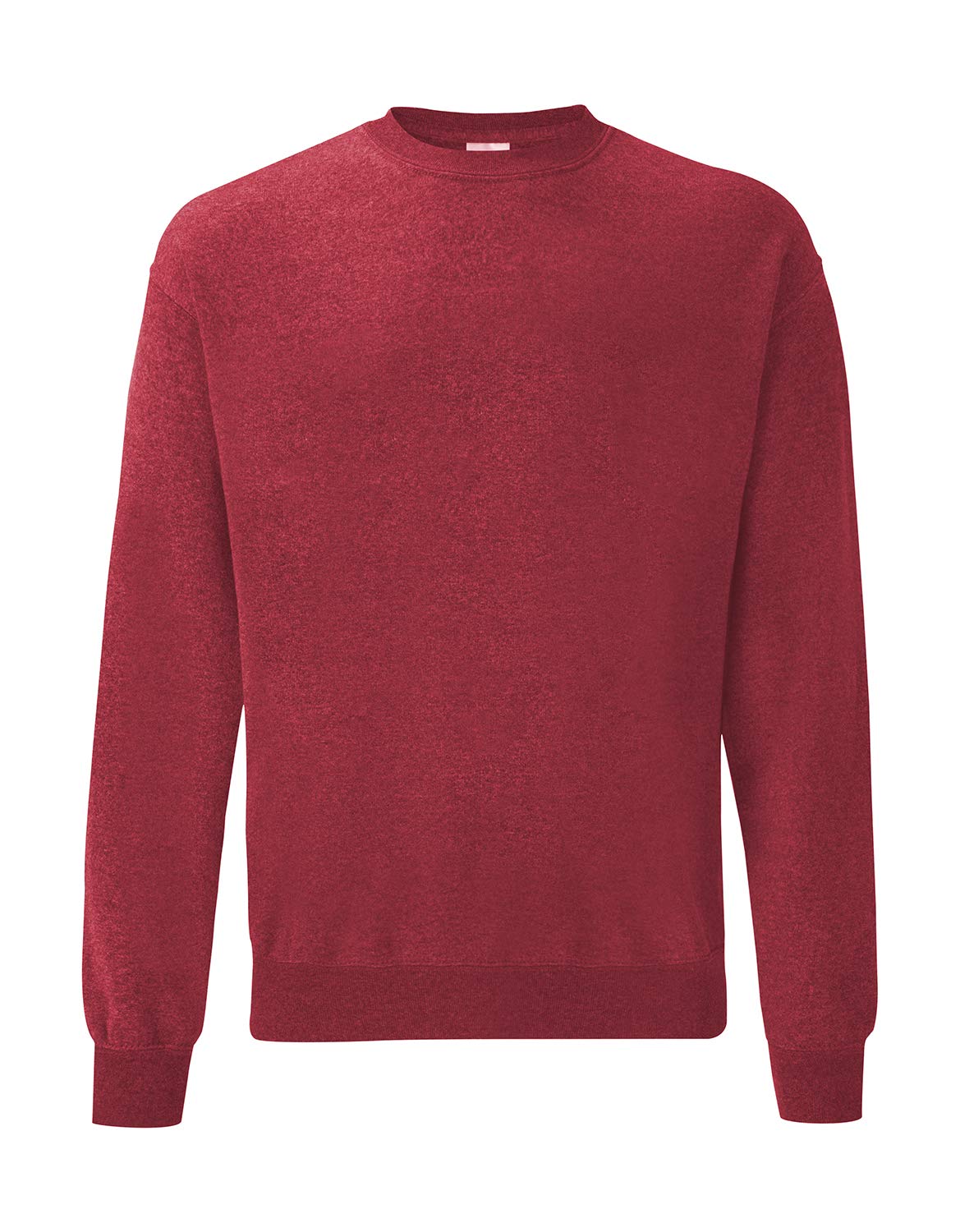 Fruit of the Loom Men's Classic Set-in Sweat Sweatshirt, Vintage Heather Red, M