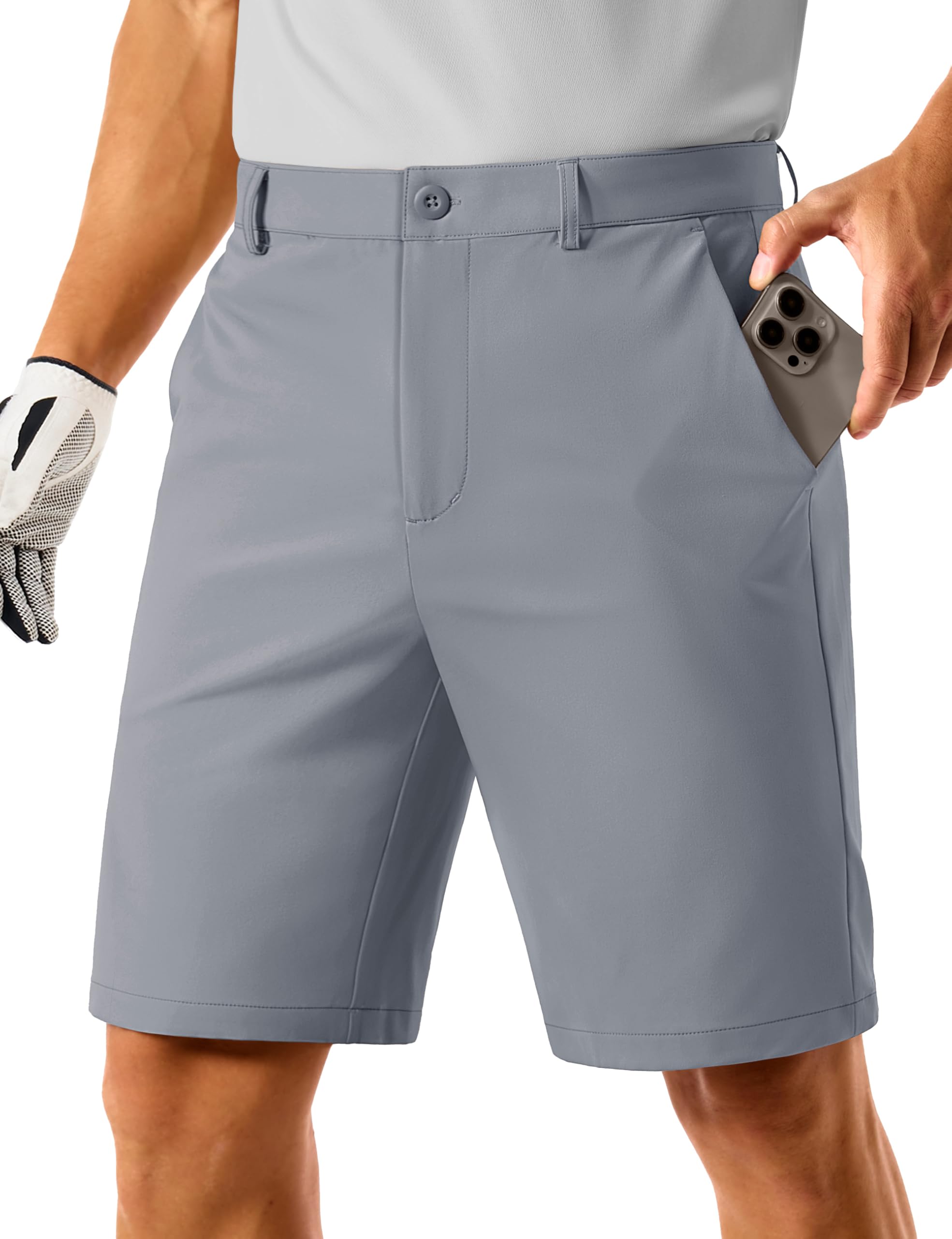 TACVASEN Men's Golf Shorts 9 Inch Inseam