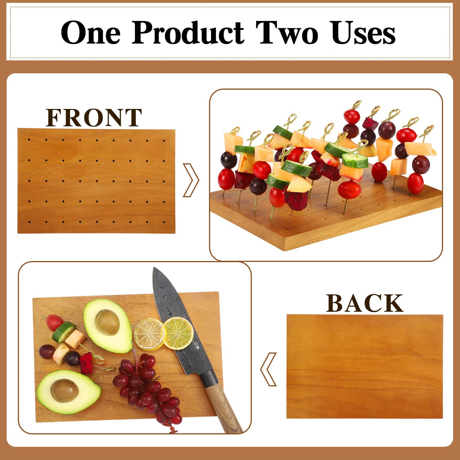 Used Notes Pick Stand Snapklik.com : Wooden Food Skewer Holder Pick Stand And Display Holder ...