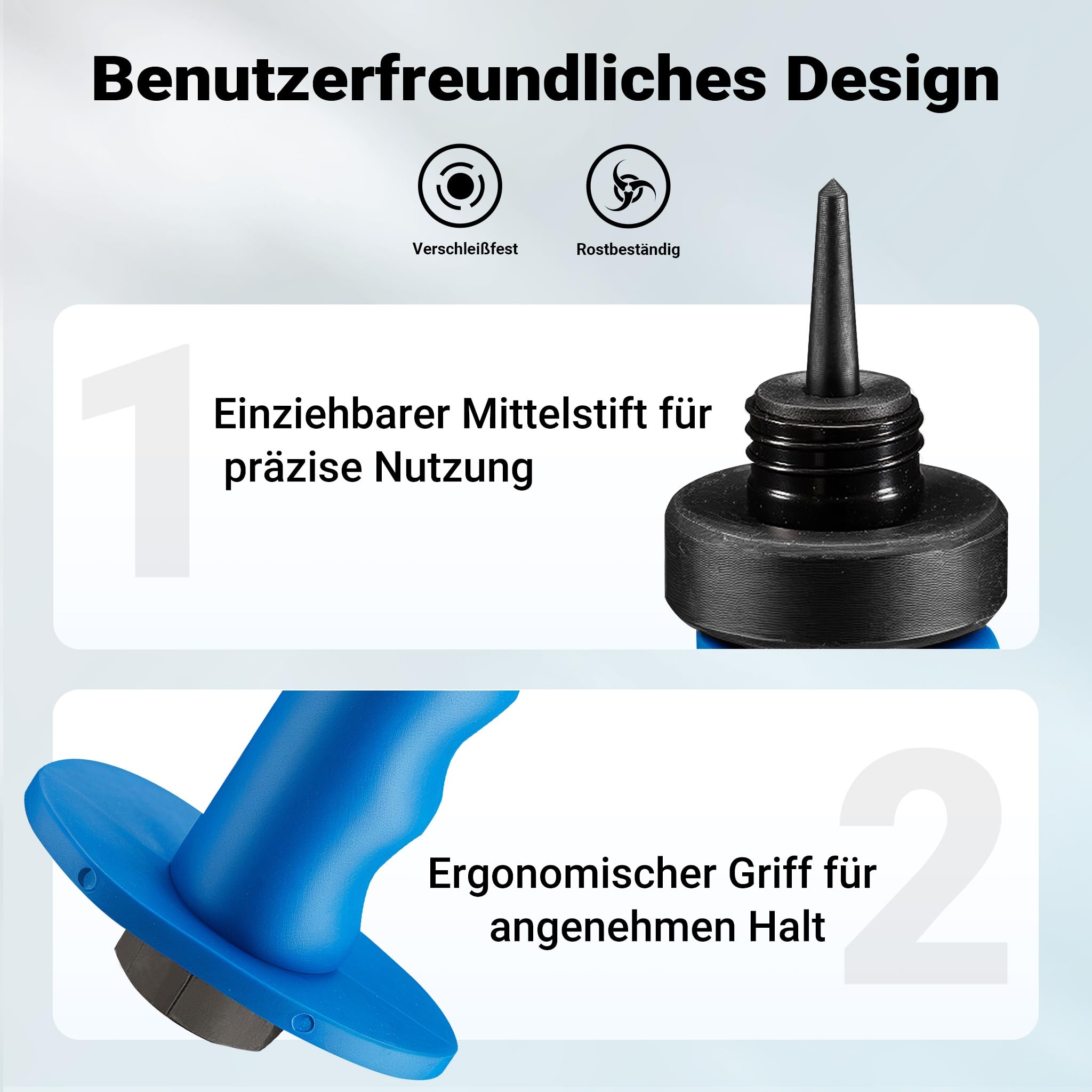 Wiltec Lochstanzer Set 13 in 1, Locheisensatz 13-teilig, Stanzeisen Set aus Stahl, Stanzwerkzeug 5-35 mm, Henkellocheisen inkl. Aufbewahrungsbox