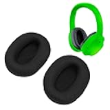 Gugxiom 2 Pair Replacement Earpads for X Headphones, Ear Pads Cushions with Breathable Mesh Fabric and Memoey Foam (Black)