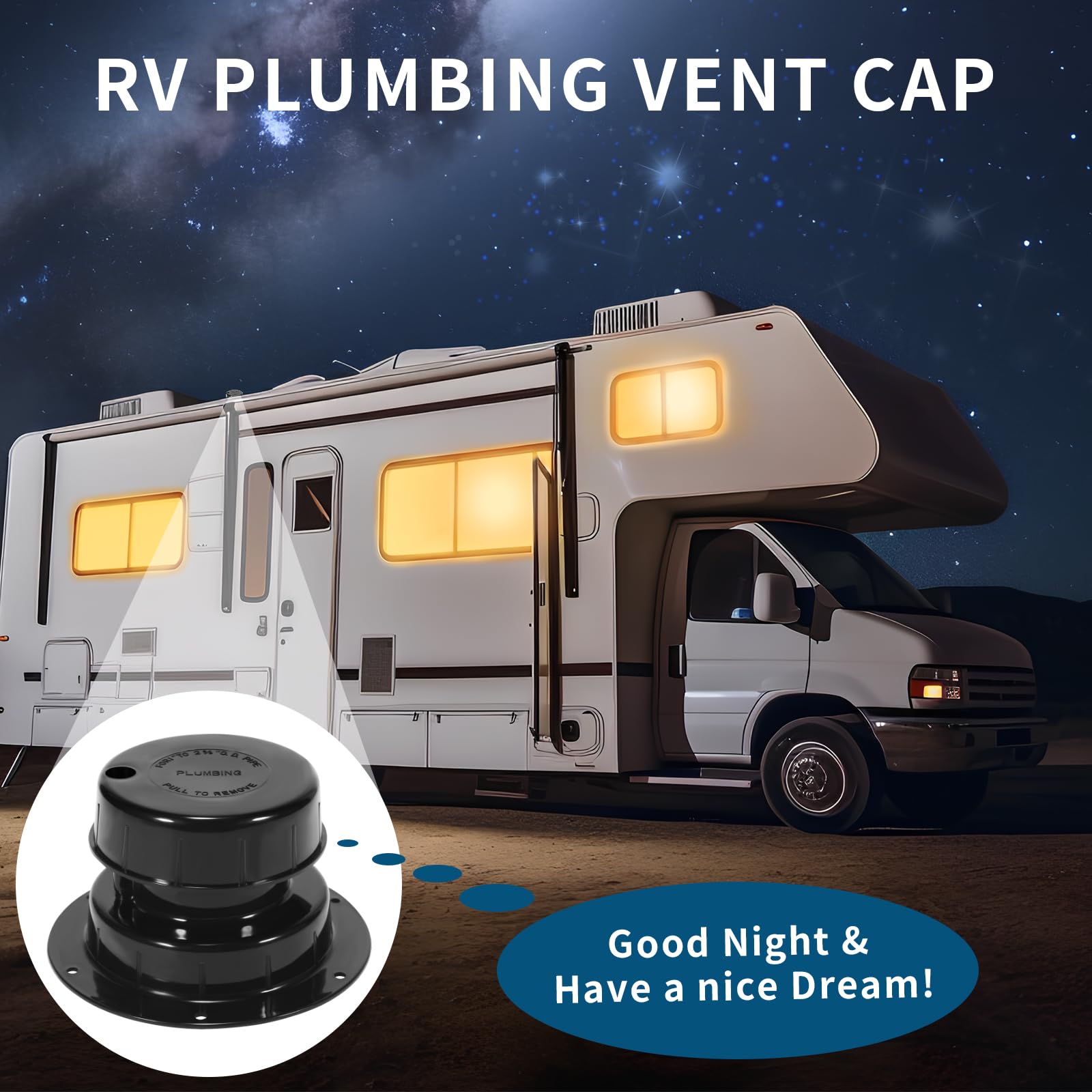 Amazon.co.jp: RV配管ベントカバー、ルーフベントキャップ