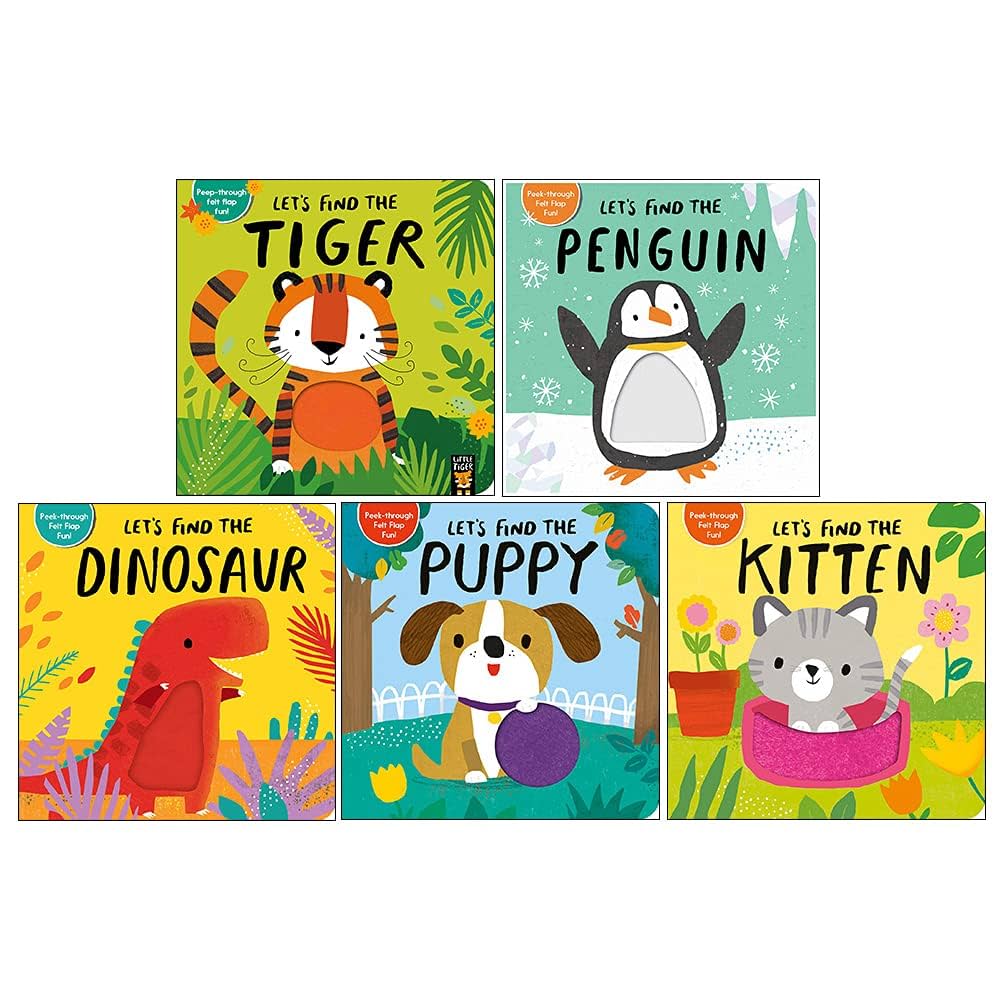 Amazon.com: Let's Find The Animals Felt Lift The Flap