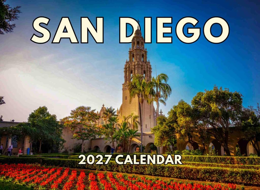 San Diego Calendar 2027 Monthly Wall Calender 12 Month — image 1