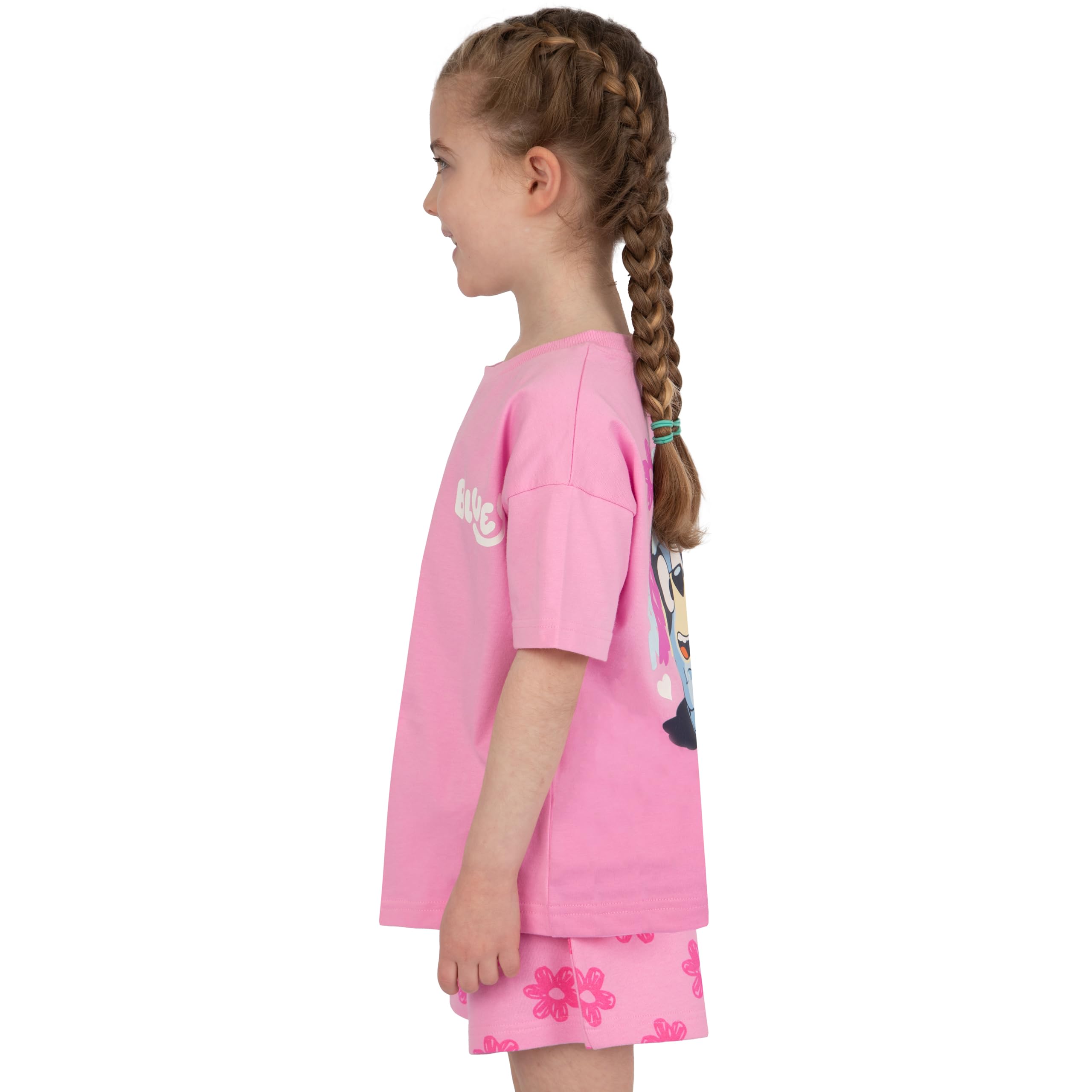 BlueY Mädchen T-Shirt Und Shorts Set, Bingo Outfit Set, Sommerkleidung Für Mädchen