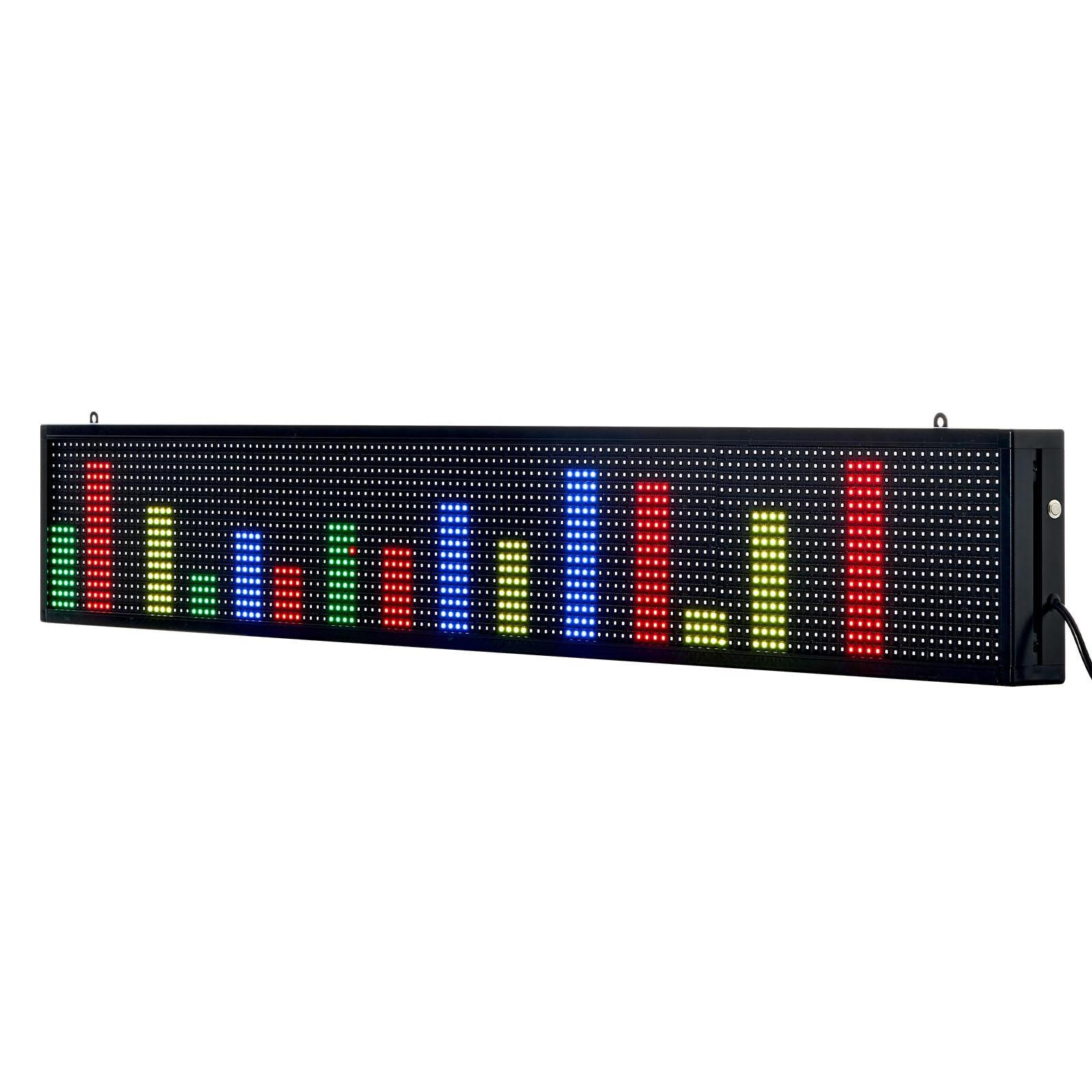 VEVOR Letrero LED Programable 131 x 19 cm Panel Digital Flexible Desplazable a Todo Color Tablero de Visualización con Patrón de Texto Personalizado Control de Aplicación Bluetooth para Publicidad