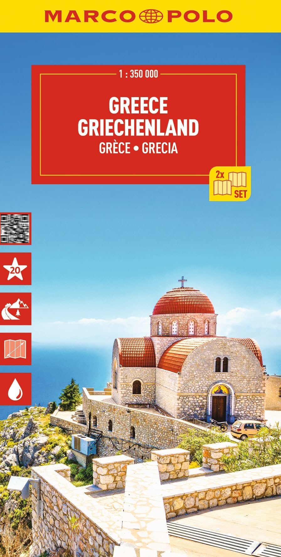 Greece & Islands Marco Polo Map: Marco Polo Highlights (Marco Polo Maps)