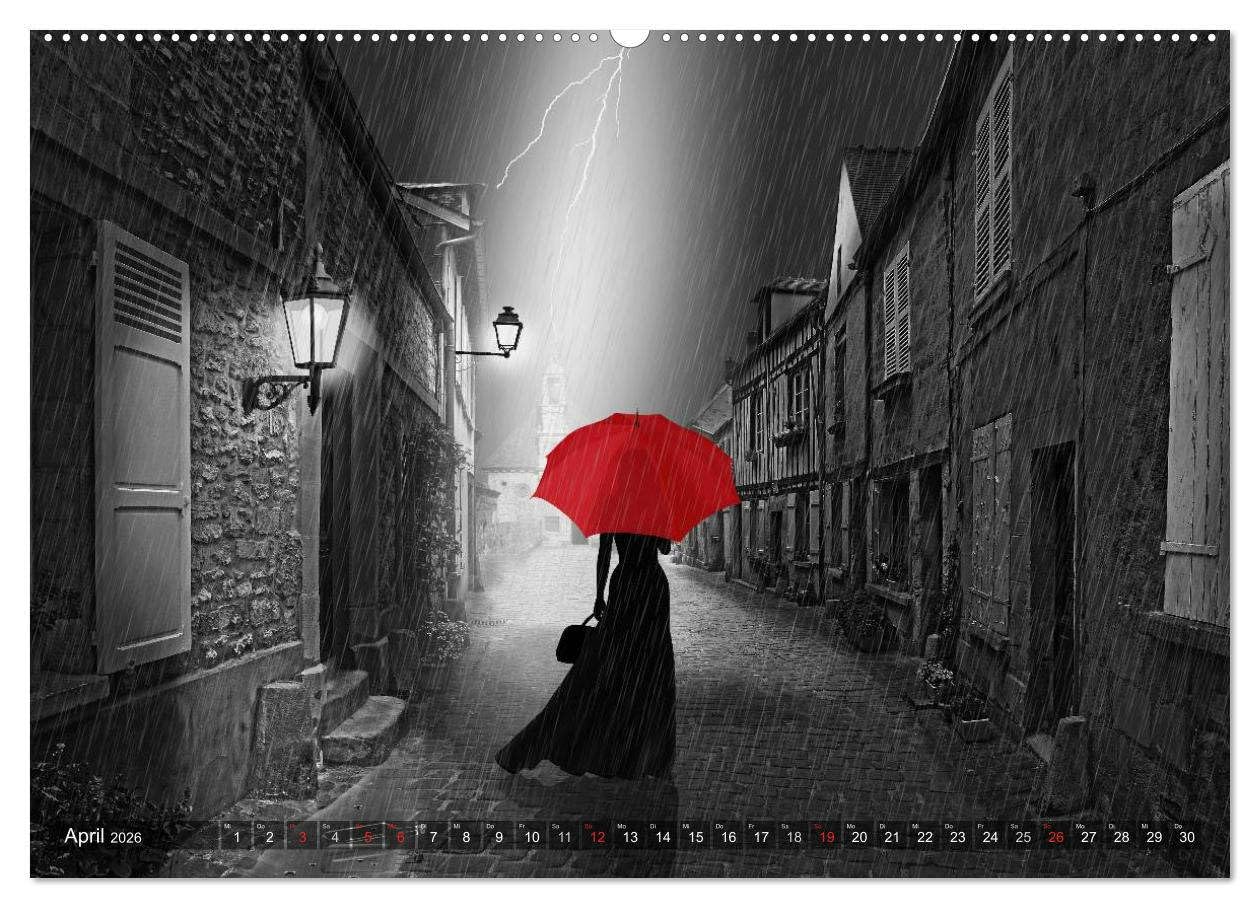 Rot wie die Liebe by Mausopardia (Wandkalender 2026 DIN A2 quer), CALVENDO Monatskalender: Schöne Frauen von sexy Pin-Up Girls bis mondän. (CALVENDO Erotik)