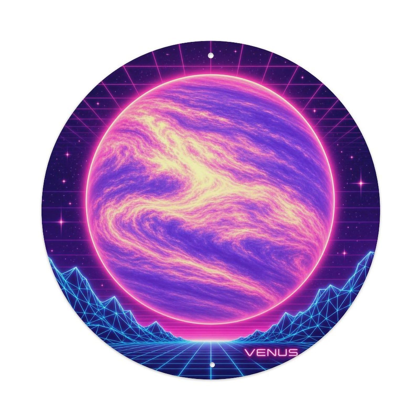 Solar System Venus Planet Celestial Terrestrial World Metal Tin Sign