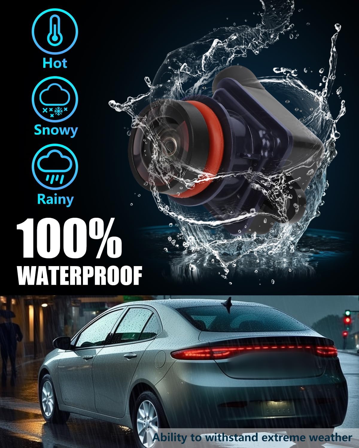 Backup Camera 56038990AA Compatible with Dart 2013 2014 2015 2016 Reverse Camera Replaces 1WY78GW7AA Rear View Back Up Cam OEM Replacement 56038990AC