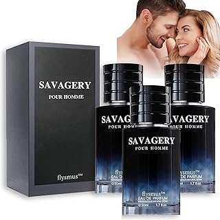 Savagery Pheromone Men Perfume, Flysmus Savagery Pheromone Men Perfume, Long Lasting Pheromone Cologne for Men, Pheromone Perfume Spray for Men (Size : 3pcs)