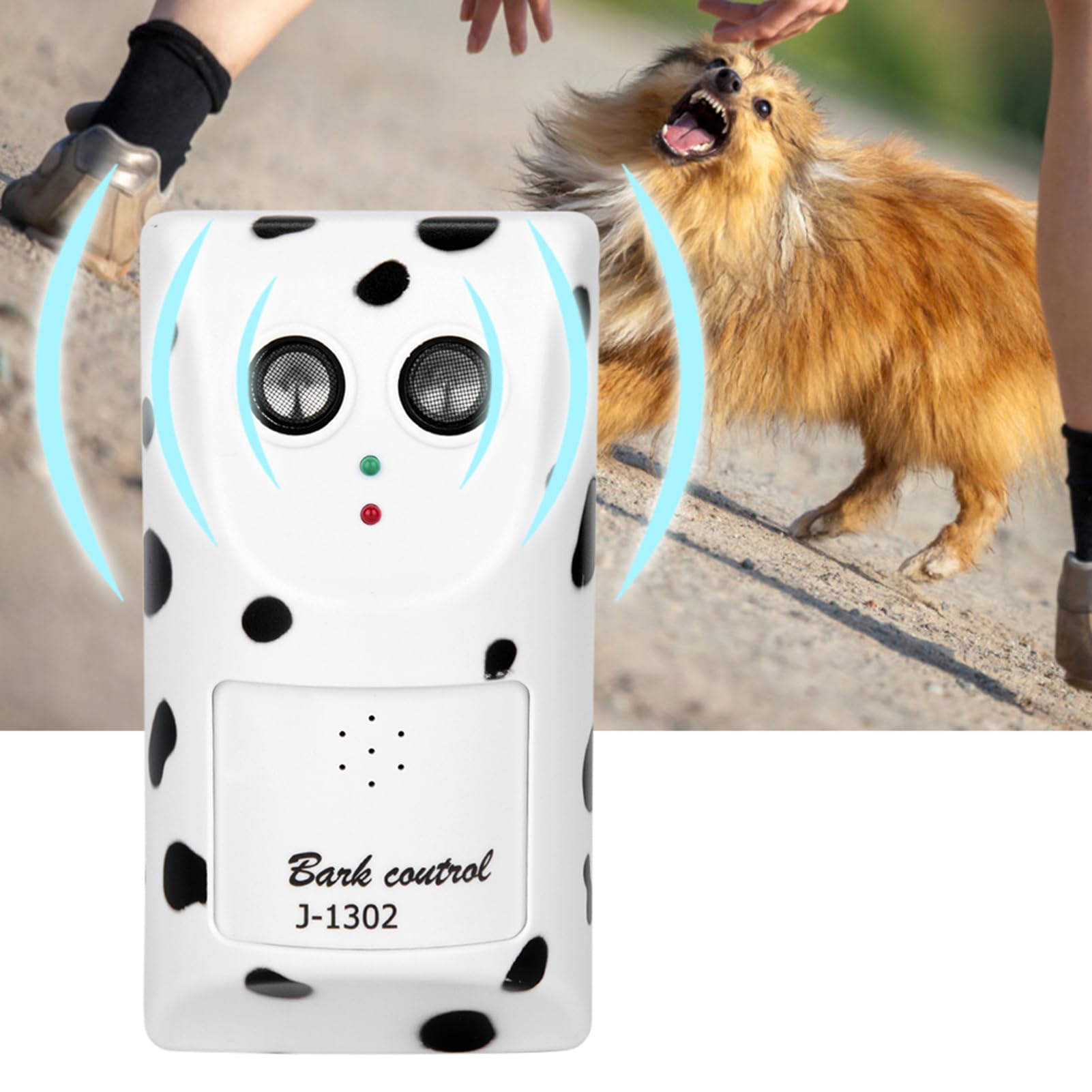 Fdit Dispositivo Antiabbaio per Cani Deterrente Ad Ultrasuoni per Il Controllo 'abbaio, Aspetto Squisito, Montaggio a Parete, modalità di Attivazione, Materiali di Prima (Spina UE