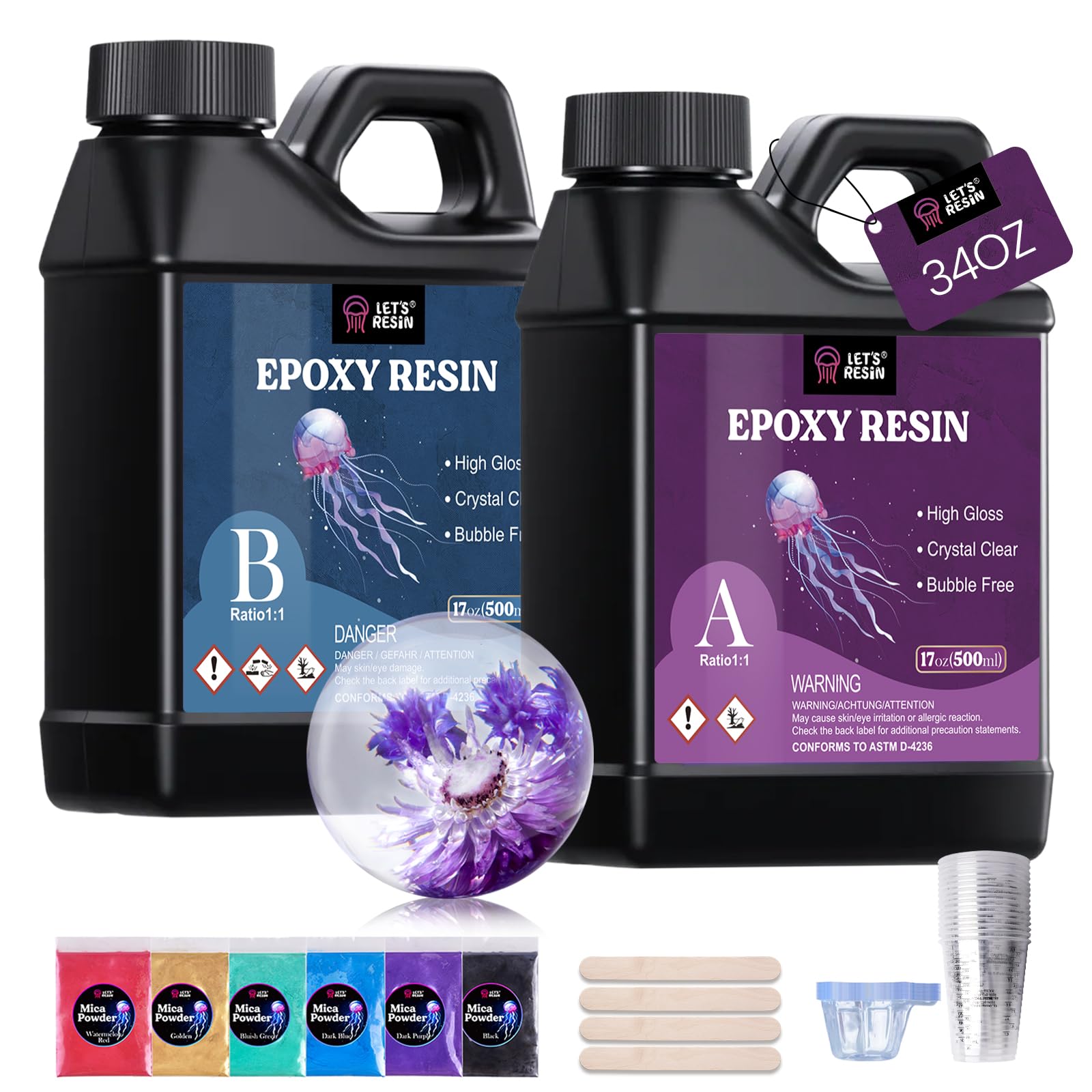 LET'S RESIN 34oz Kit