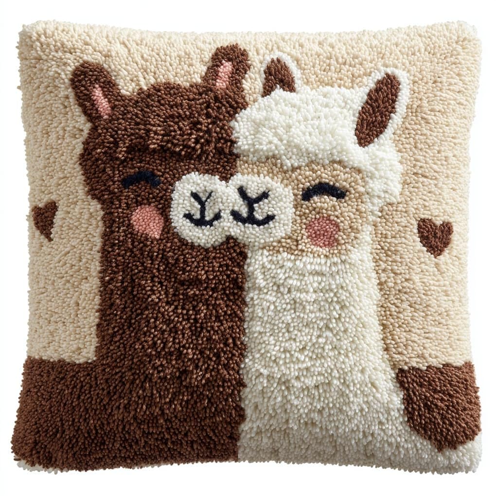 WallustrioaW Latch Hook Kits for Adults,Animal Alpaca
