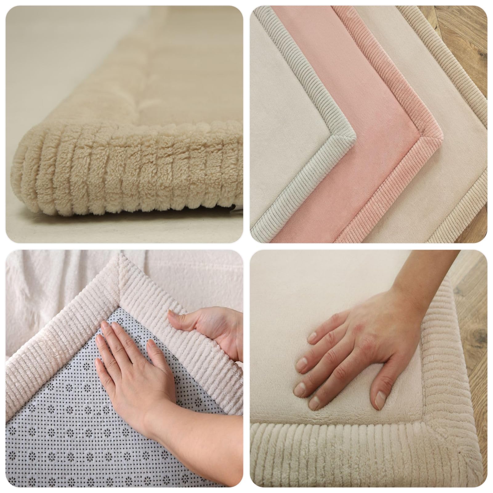 Alfombra Bebe Acolchada Plegable, Alfombra Bebe Antideslizante, Alfombra Bebe Gruesa Antideslizante, colchoneta para Gatear para Bebes, Colchoneta Bebe Suelo Habitacion 2CM 120 x 180 cm