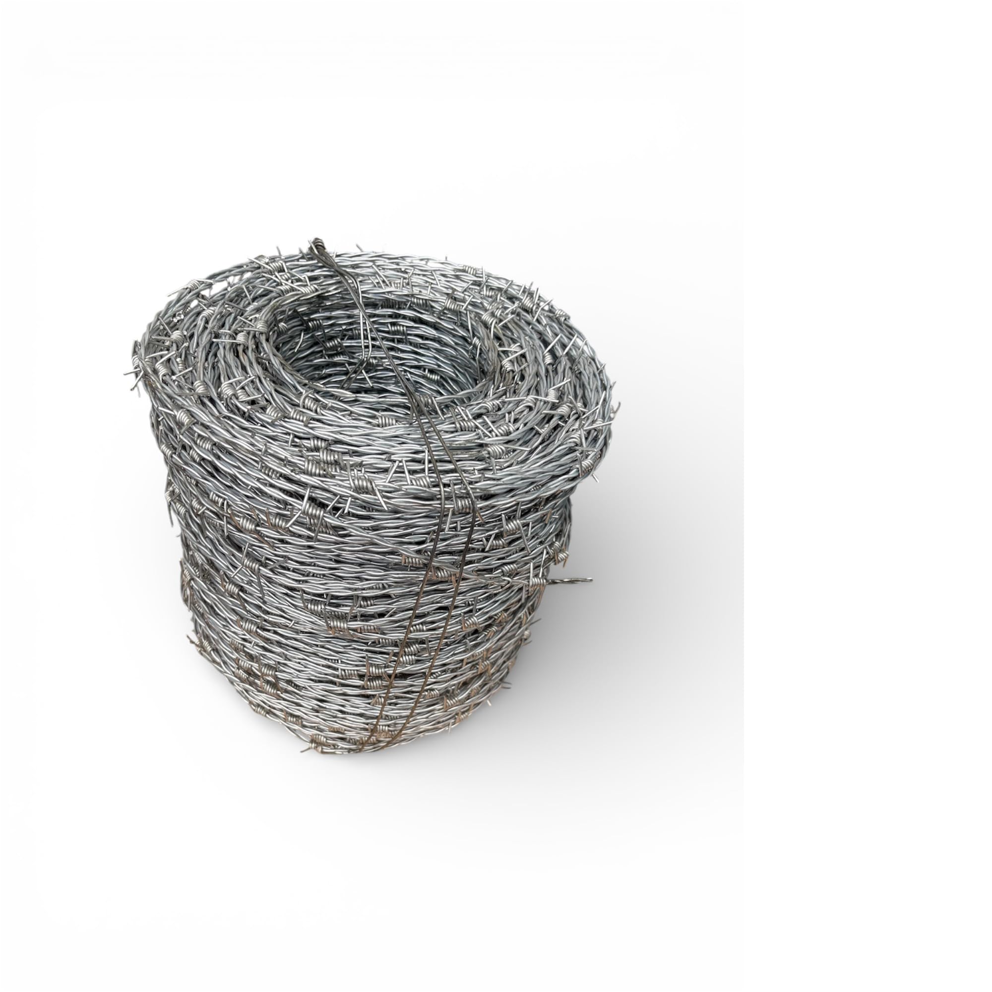 Stacheldraht Rolle verzinkt | 250m Sicherheitszaun für Garten & Grundstück | 1,6-1,8 mm Drahtstärke, 4-spitzig & rostbeständig