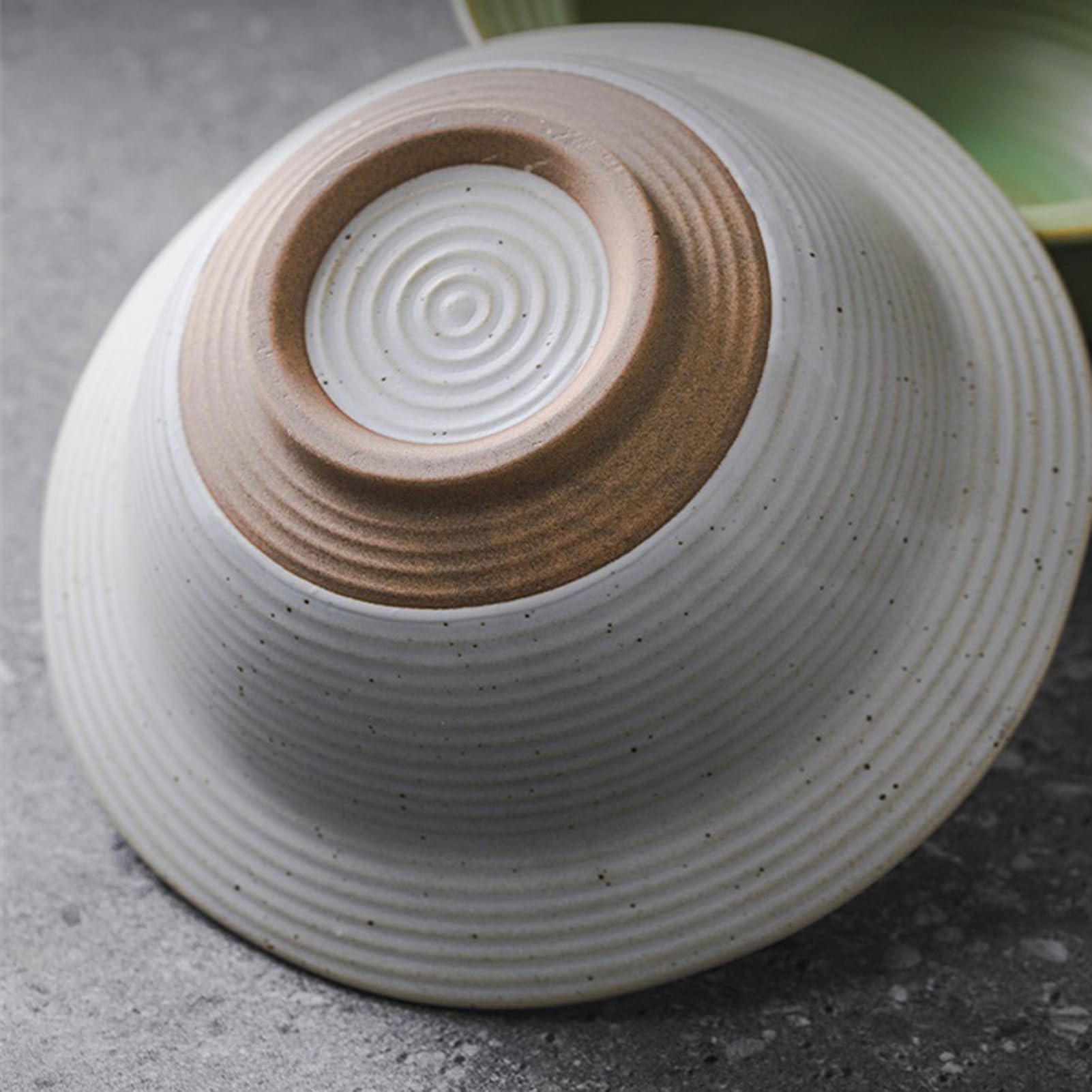 Japanisches Ramenschüssel-Set aus Keramik, 4 Stück, 450 ml, mikrowellengeeignet, kreatives Geschenk für Obst, Salat, Gemüse, Nudeln, Retro-Suppen- und Müslischalen