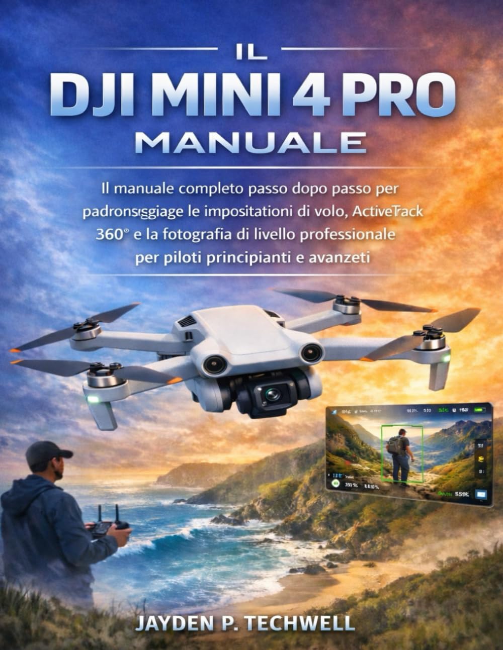 IL DJI MINI 4 PRO MANUALE: Il manuale completo passo dopo passo per padroneggiare le impostazioni di volo, ActiveTrack 360° e la fotografia di livello professionale per piloti principianti e avanzati