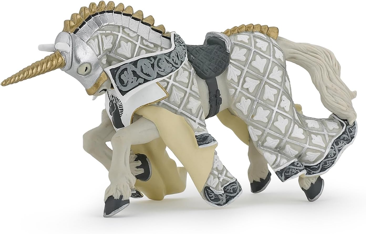 Papo MEDIEVAL-FANTASY 39916 Weapon Master Unicorn Horse Figurine, Multicolour