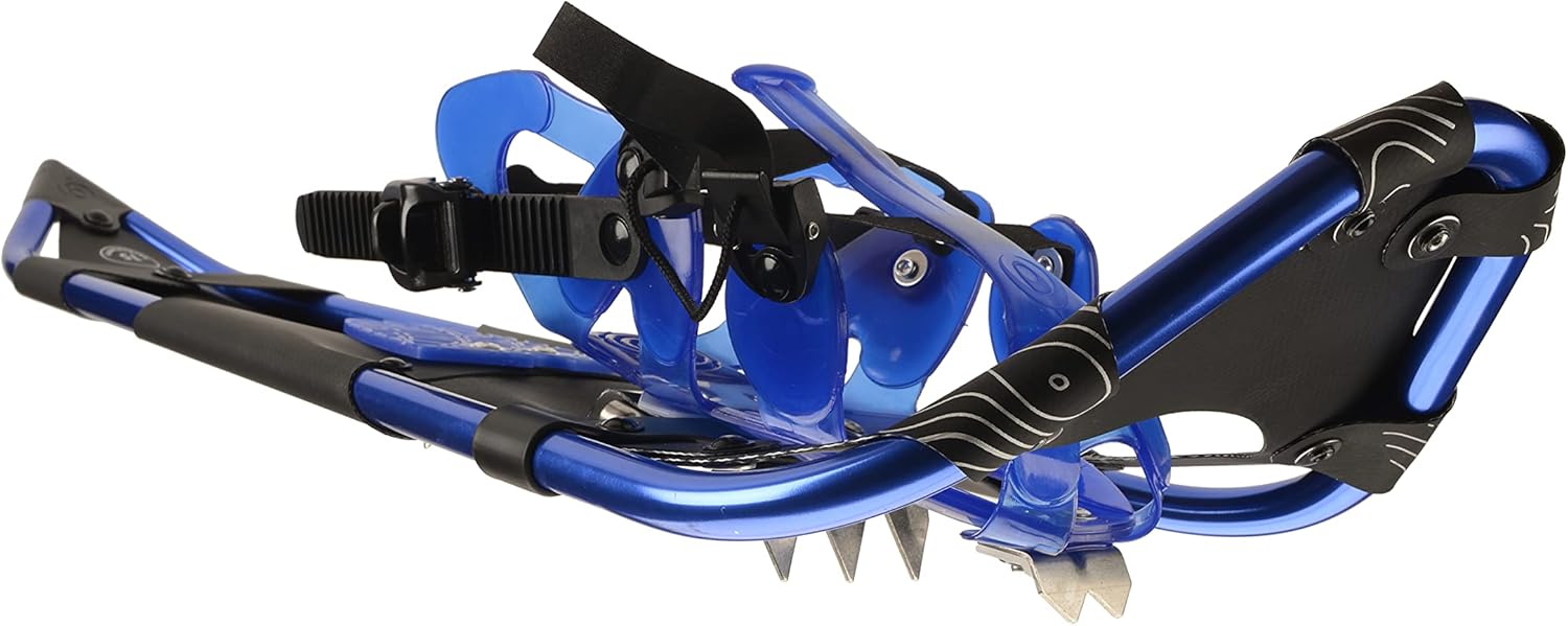 Crescent Moon Womens Backcountry Snowshoes - Leadville 29 (Blue): Women's Backcountry Snowshoe with Award Winning Single Loop Pull Binding, Stainless Steel Crampons and Heel Lifts