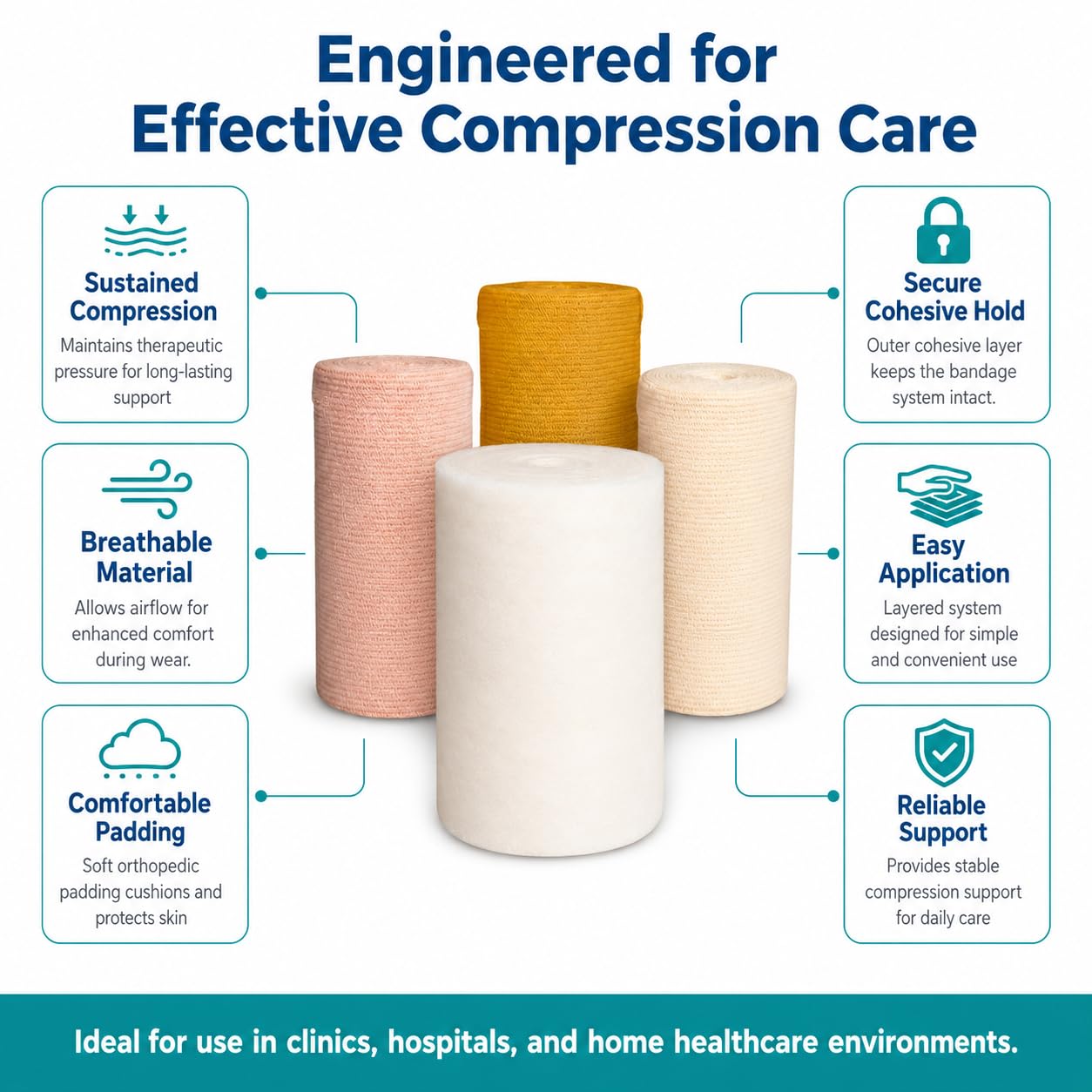 Vein Care 4-Layer Compression Bandage for Venous Leg Ulcers — Amazon image 4