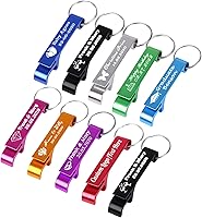 Vista 73 de 50 llaveros personalizados para abridor de botellas de cerveza a granel, con logotipo, texto, grabado, abrebotellas de boda, regalos personalizados