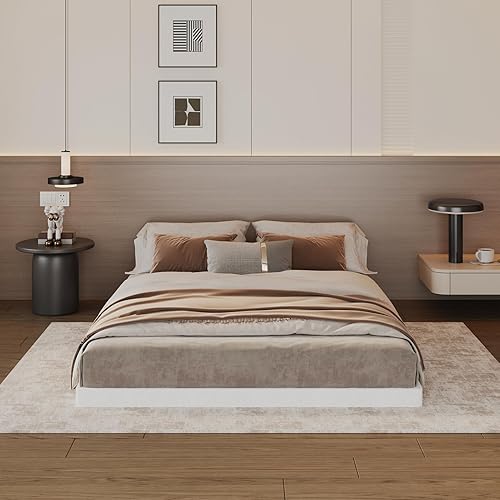 Miniatura 7 de Somieres de caja de 3 pulgadas de perfil bajo para cama, base de colchón, base de cama de metal con cubierta de tela, sin ruido, fácil montaje