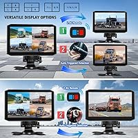 Vista 3 de VSYSTO H7 4CH Camión Dash Cámara 360 DVR Dash Cam Sistema de cámara de seguridad Cámaras de respaldo de vehículo 1080P Vista lateral frontal trasera