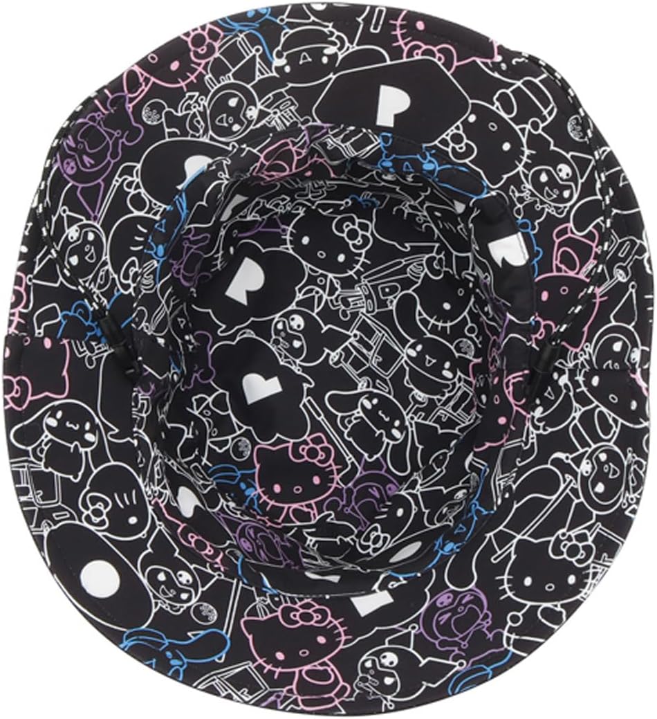 Sanrio Original Art Reversible Hat Hello Kitty Black 904091
