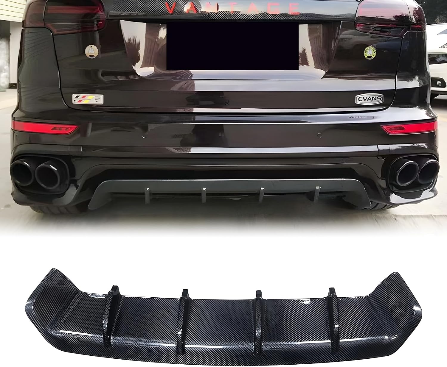 リアディフューザー Porsche cayenne ポルシェ リア カイエン C