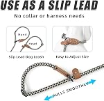 Mile High Life Hands Free Dog Leash, Crossbody Waist Leash with Genuine Leather Connection, Multifunctional Adjustable Slip Lead for Dog Walking Running (Black Khaki, 8FT)