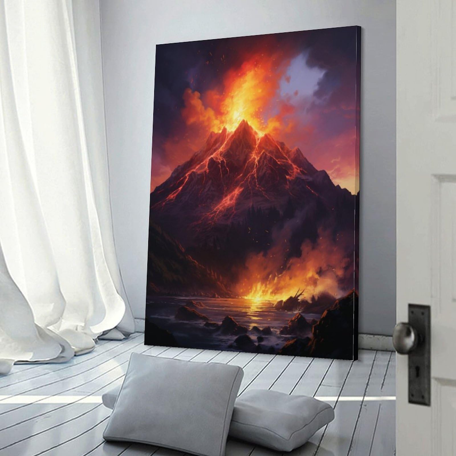 Lava-Hintergrund Für Fotoshootings – 3 X 2,4 M, Vulkan-Motiv, Vinyl, Für Party & Deko