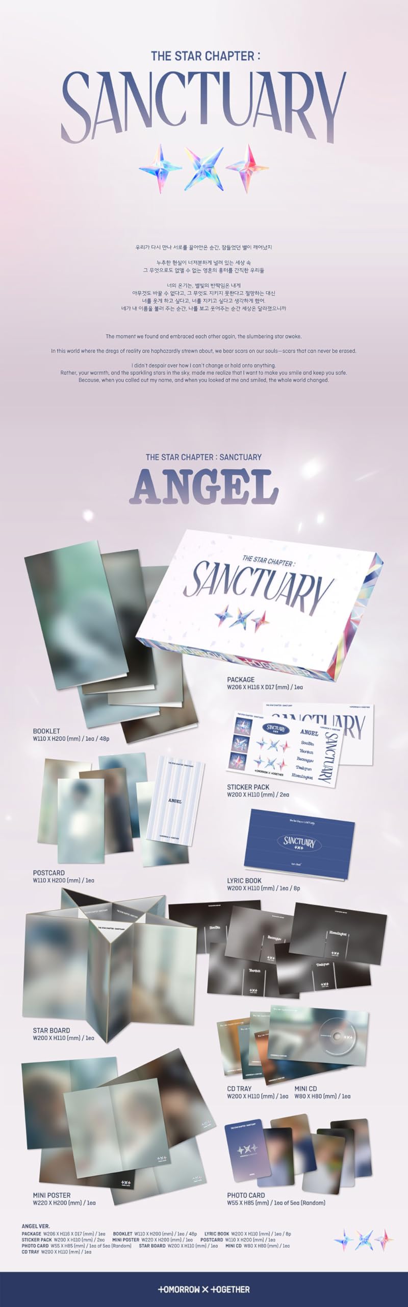 Txt - The Star Chapter : Sanctuary 7th Mini Album [ANGEL Ver