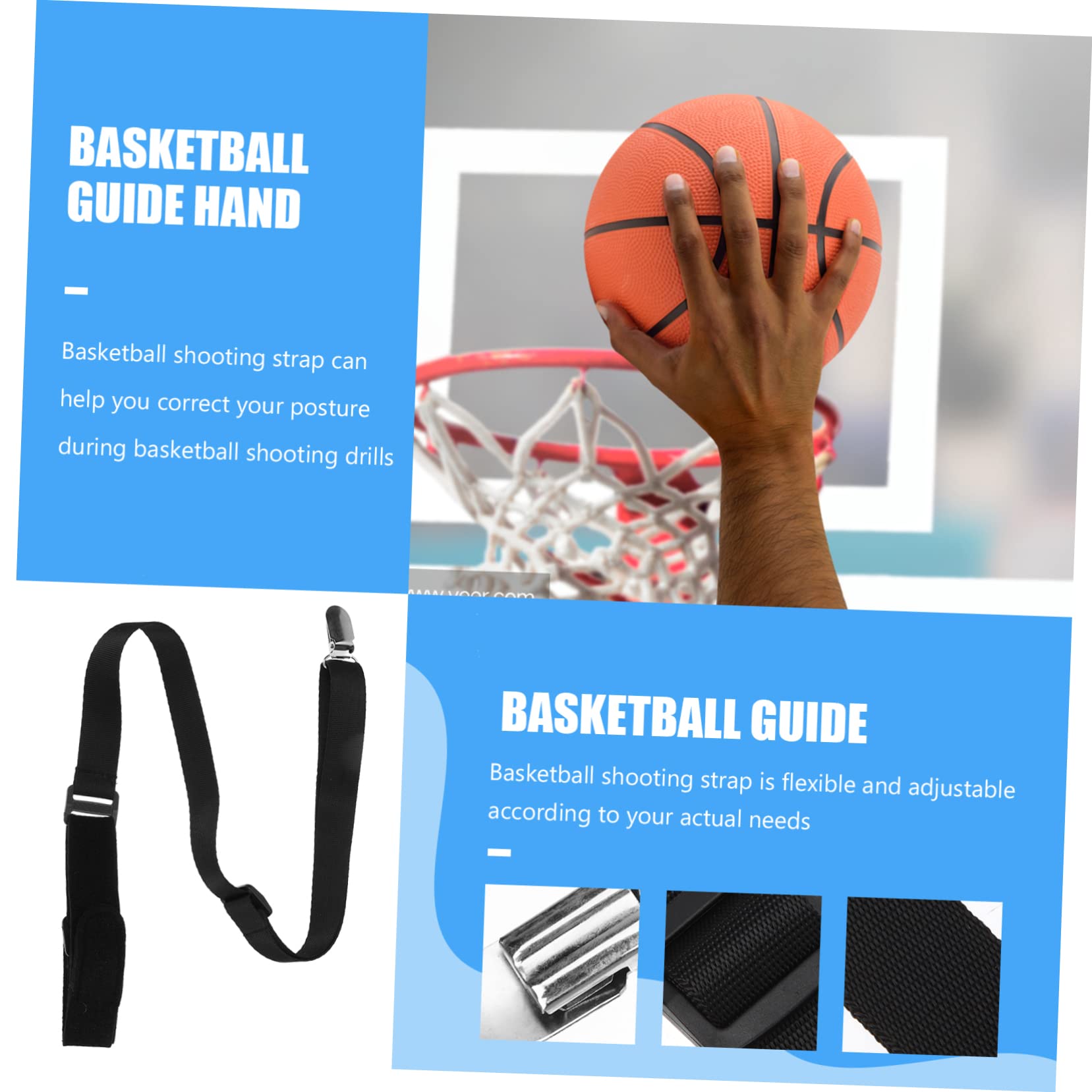 Ball Guide pour Main De Guide De Basket-Ball Accessoire Entraînement De Basket-Ball Sangle pour Entraînement De Basket-Ball