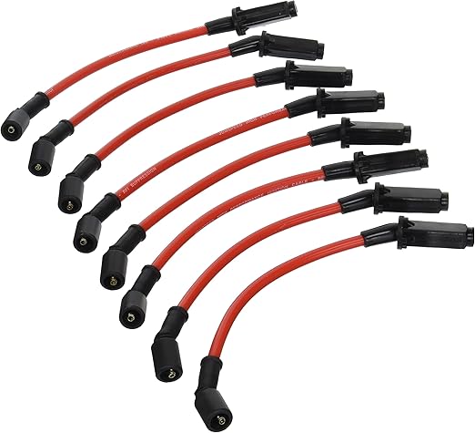 JDMSPEED New 10.5MM Performance Spark Plug Wires Set Replacement For Chevy GMC LS1 Vortec 4.8L 5.3L 6.0L 1999-2006