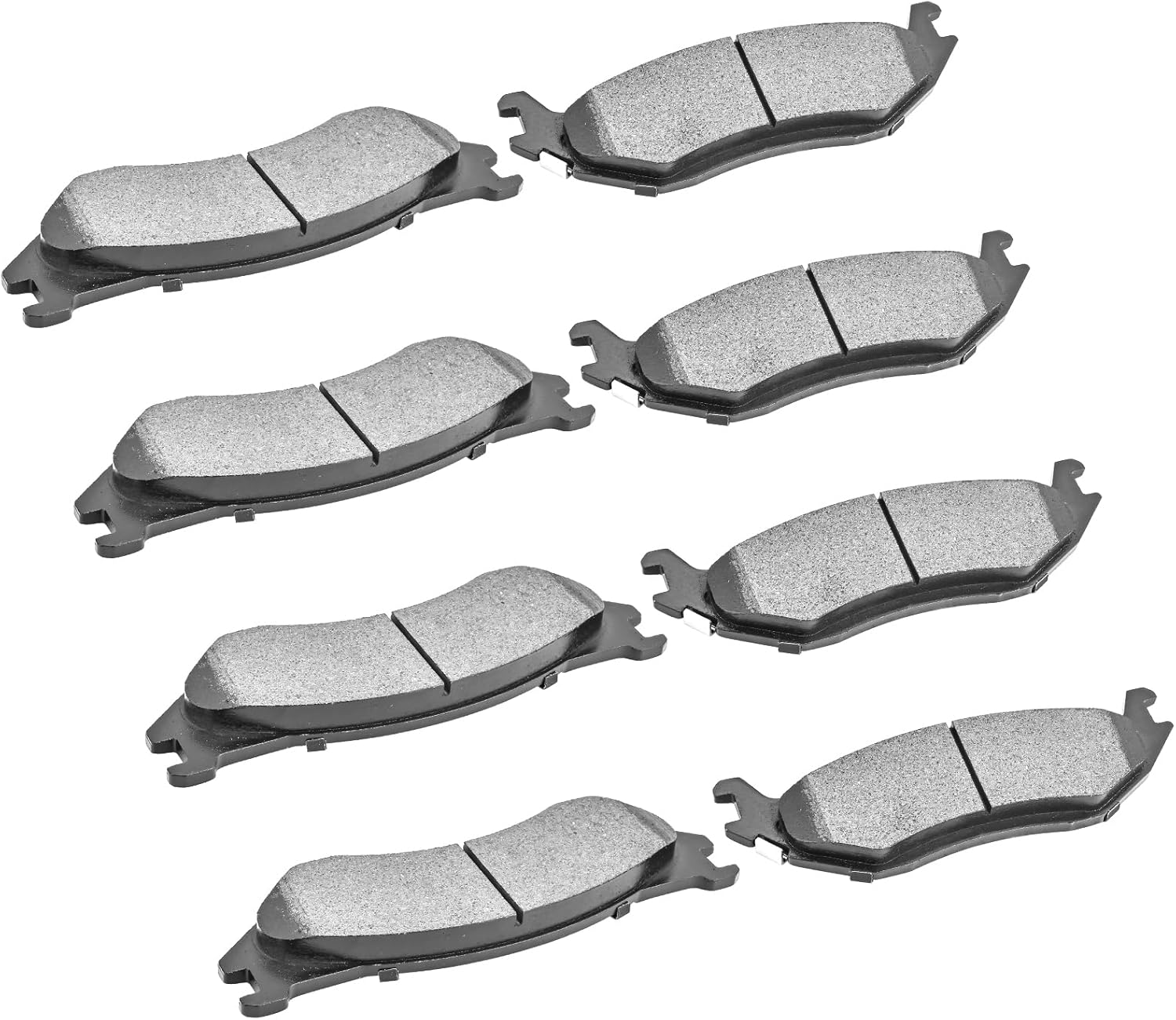8pcs Front Rear Ceramic Brake Pads for 2003-2006 Dodge Durango, for 2002-2005 Dodge Ram 1500 (D966 D898)