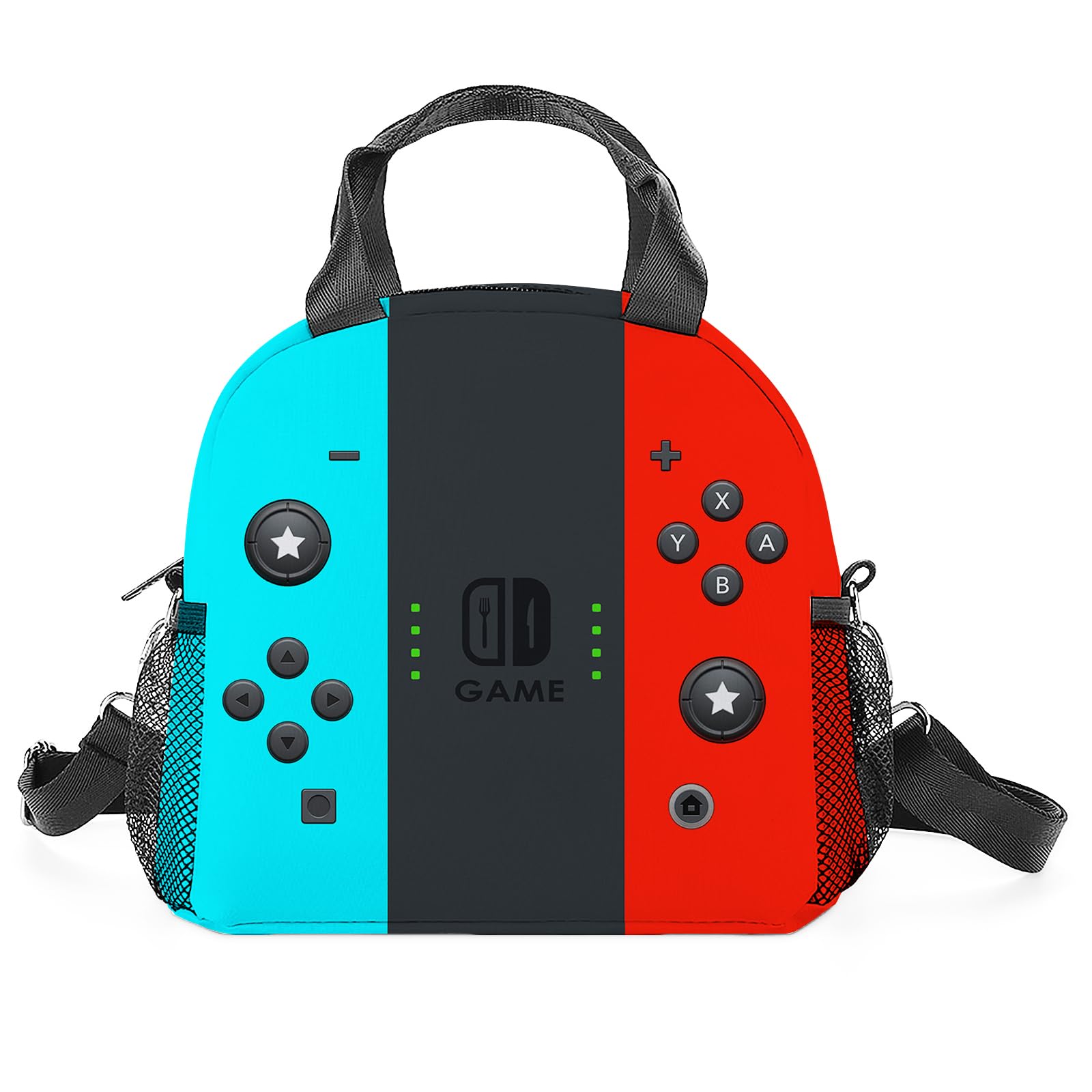 Gamer Lunch Bag Insulated Reusable Cooler Tote Large Capacity