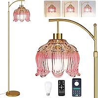 Vista 15 de Lámpara de pie con diseño de árbol de 3 bombillas; alta, rústica, estilo rural, industrial y boho, pantalla de mimbre y bambú; para sala de estar