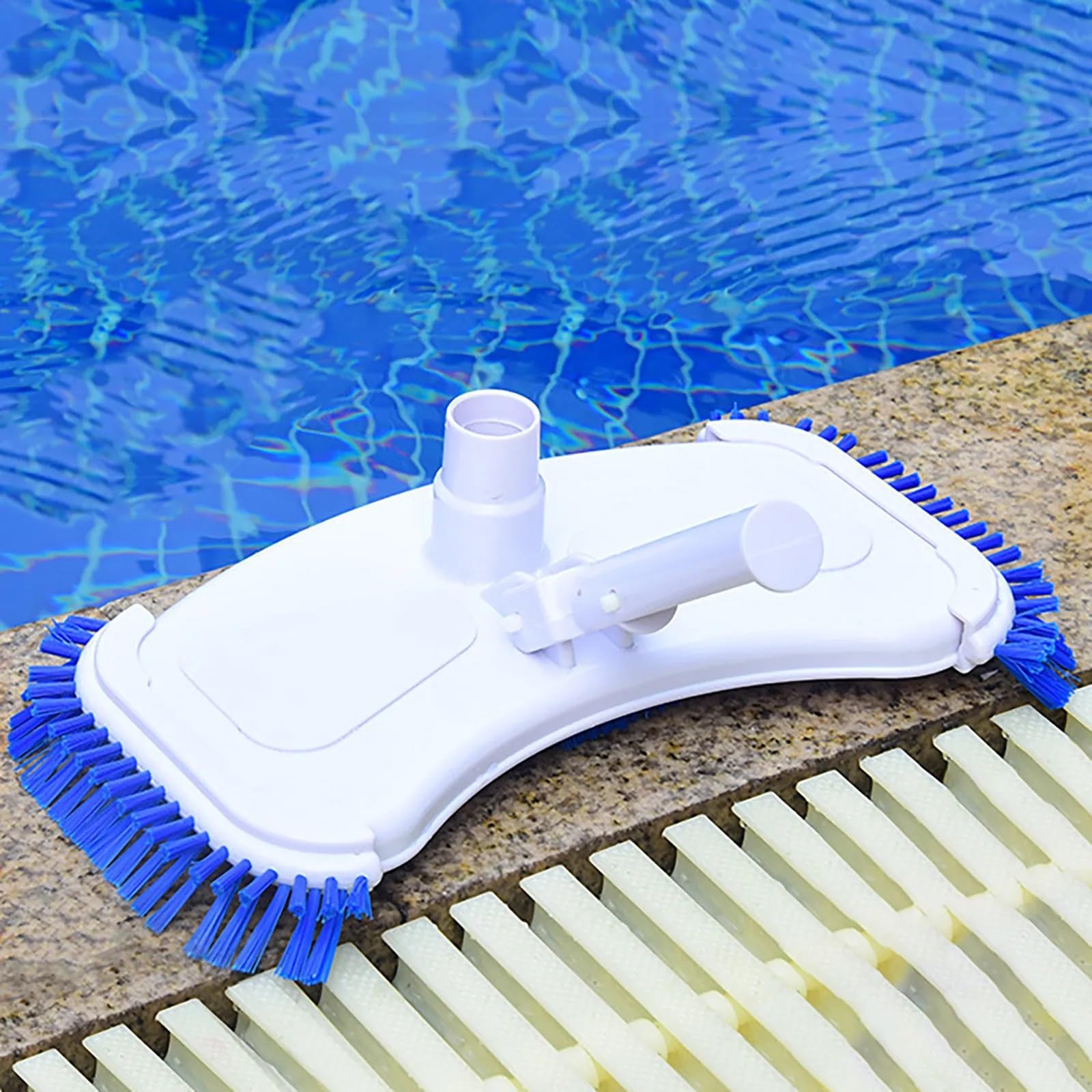 aspirateur Piscine Tête d'aspirateur pour Nettoyeur de Brosse, tête d'aspiration de Piscine, pièces d'outils de Nettoyage de Brosse, tête d'aspiration avec Brosse latérale Kit Piscine