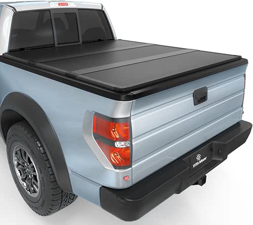 YITAMOTOR FRP Hard Tri-fold Truck Bed Tonneau Cover Fits for