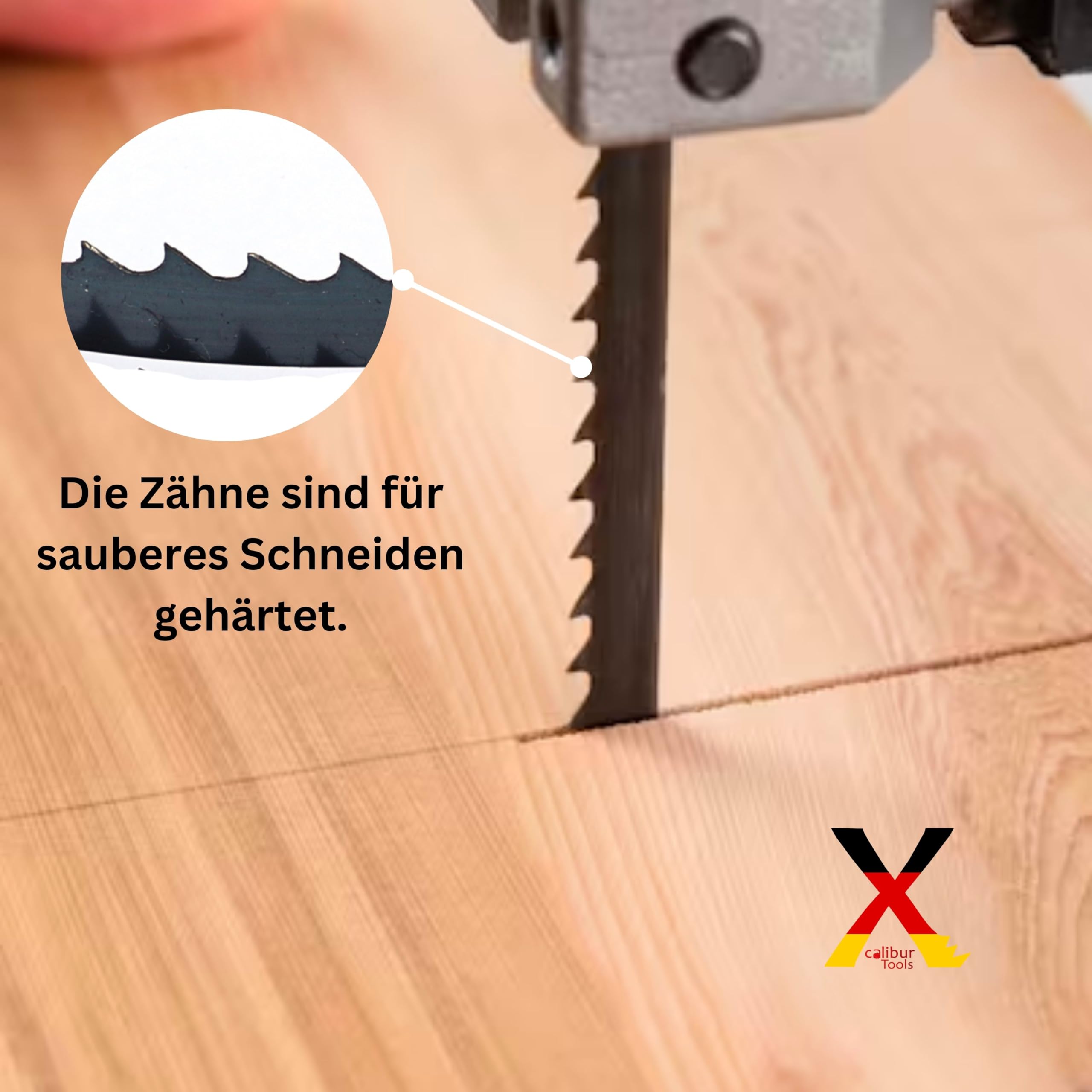 Xcalibur Tooling 1425mm Band Saw Blades 6.5mm X 10 TPI Pack of 2 Ground Tooth Bandsaw Blades - Image 3