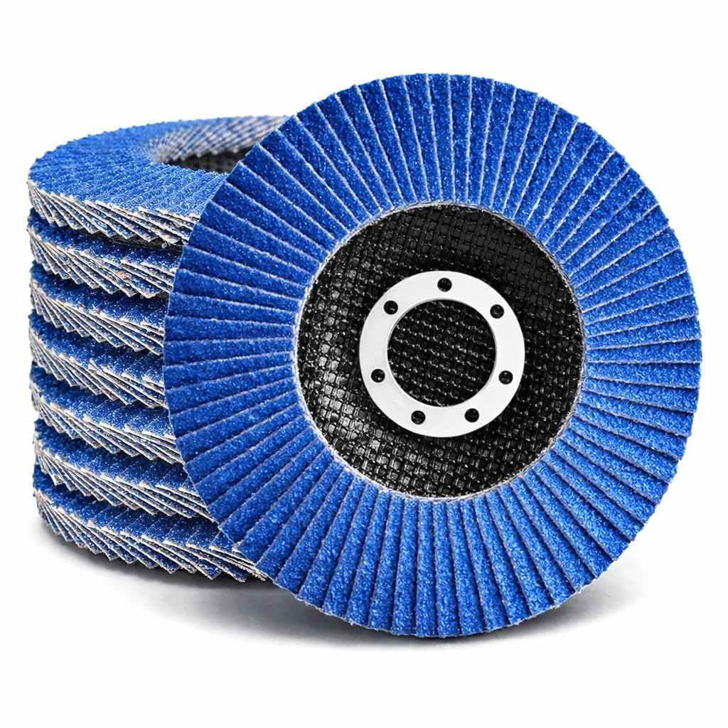Fächerscheiben 125 | je 5x Fächerscheibe 125mm Scheiben Korn 40,60,80,120 | 125mm Schleifscheiben in Handwerker-Qualität | Flex Schleifteller für Winkelschleifer bzw. Tellerschleifer