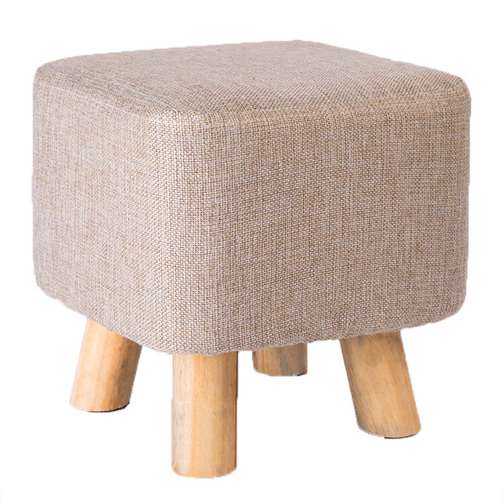 Repose-pieds tabourets en bois et pouf siège pour coin lecture douillet
