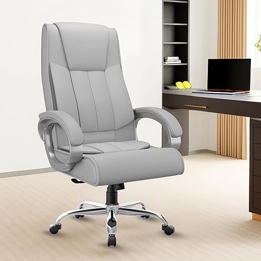 Breeze Orthopedic Boss Chair - Leather Grey