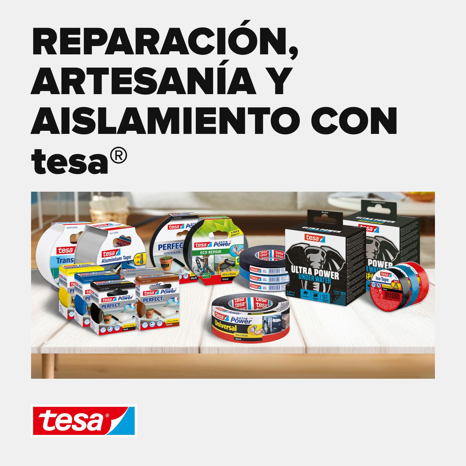 tesa 57231-00000-02 Extra Power Perfect - Cinta textil (50 m x 50 mm), color negro