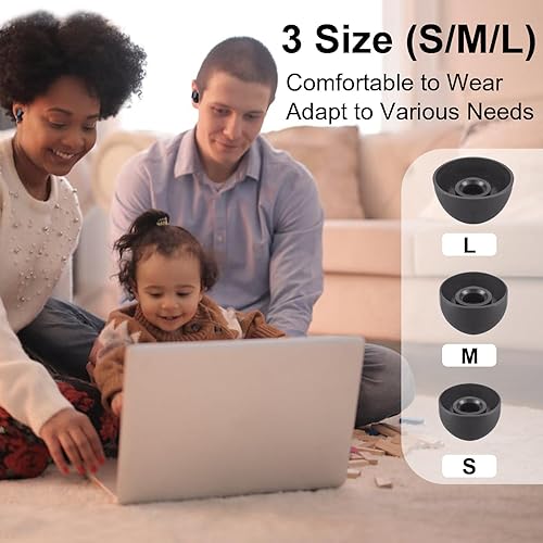 Miniatura 8 de Aiivioll 6 puntas de silicona para los oídos Beats Fit ProStudio Buds en los oídos, brotes de repuesto SML(Negro)