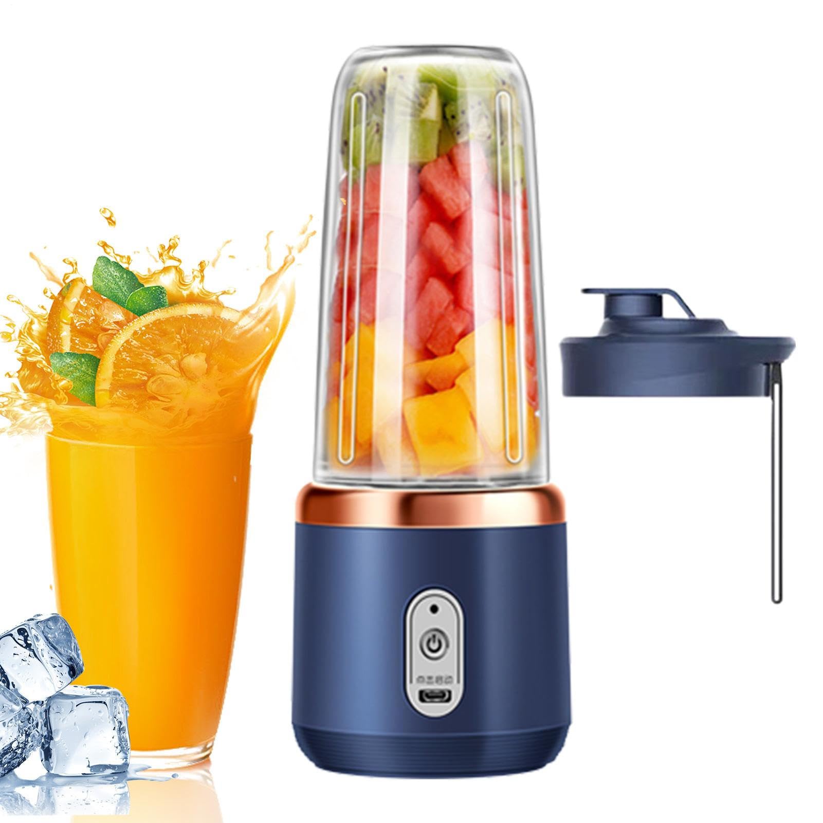 Portable Blender - Waterproof Personal Blender, For Smoothies And Shakes, Traveling Fruit Veggie Baby Food Juicer Cup, Delivers 5-10 Blending Cycles, For Food, Travel, Gym, Offices, Sports
