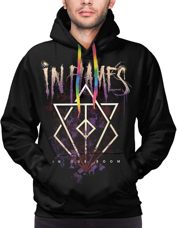 in Flames Band Hoodie Mens Casual 3D Print Long Sleeve