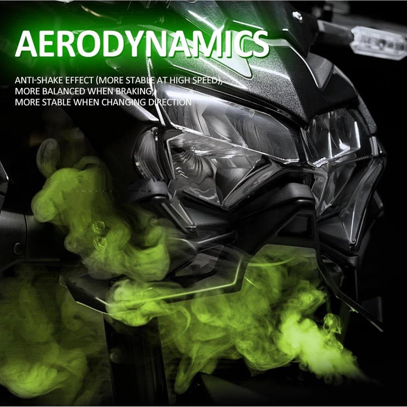 Spoiler Anteriore Per Yamaha MT-09 2017-2020 | Ala Aerodinamica In ABS | Kit Downforce Per Moto Naked - Foto 5