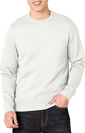 Amazon Essentials Sweat-Shirt à col Rond en Polaire (Grandes Tailles Disponibles) Homme, Gris Clair, L
